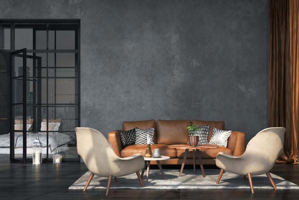 sofa w biurze