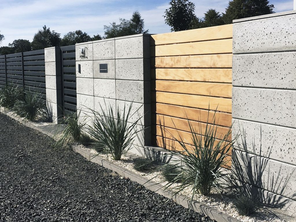 ogrodzenie z bloczków betonowych